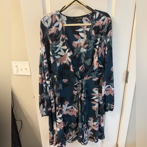 Long Sleeve Wrap Dress